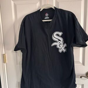Majestic Black Sox Logo Tee (Chris Sale)